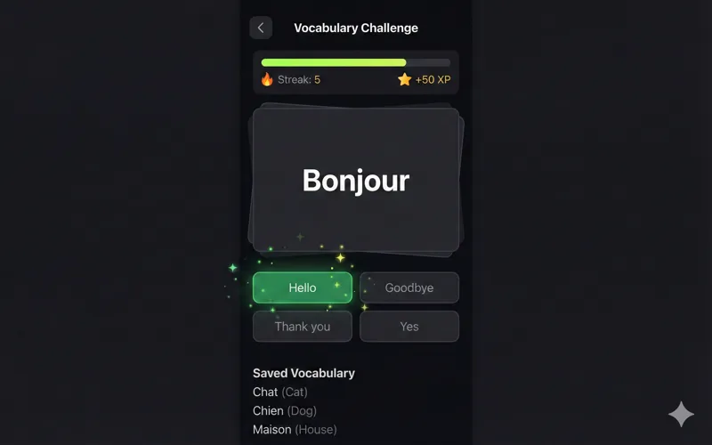 Lala Language practice mode