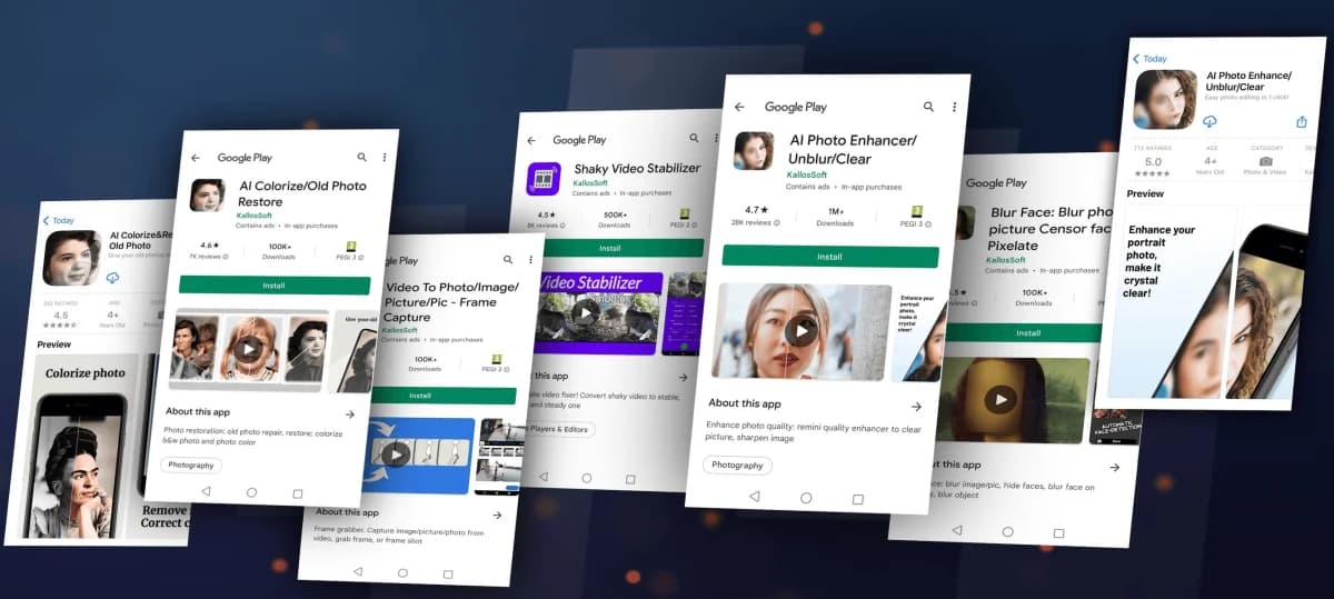 KallosSoft mobile apps collection